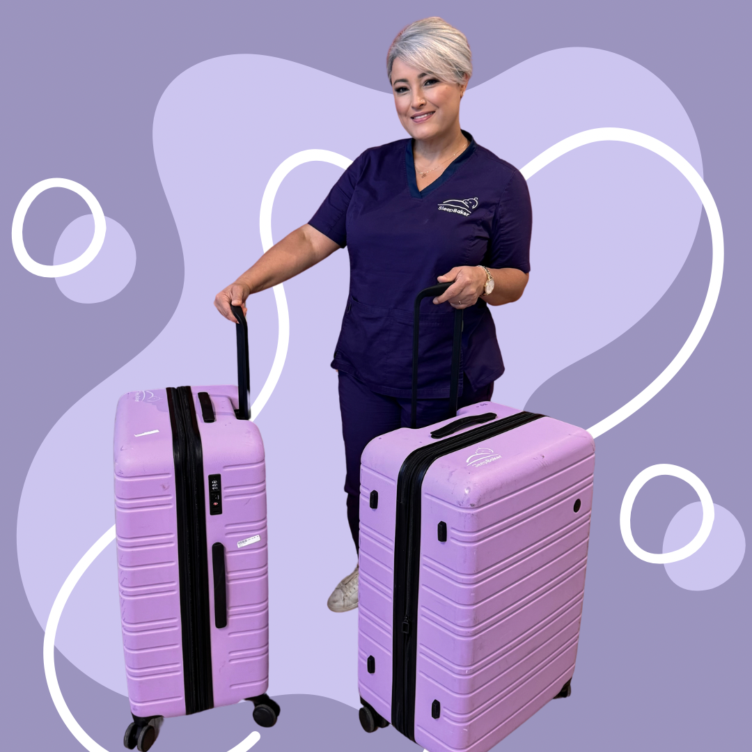 SleepBaker travel nanny caring for a baby while travelling